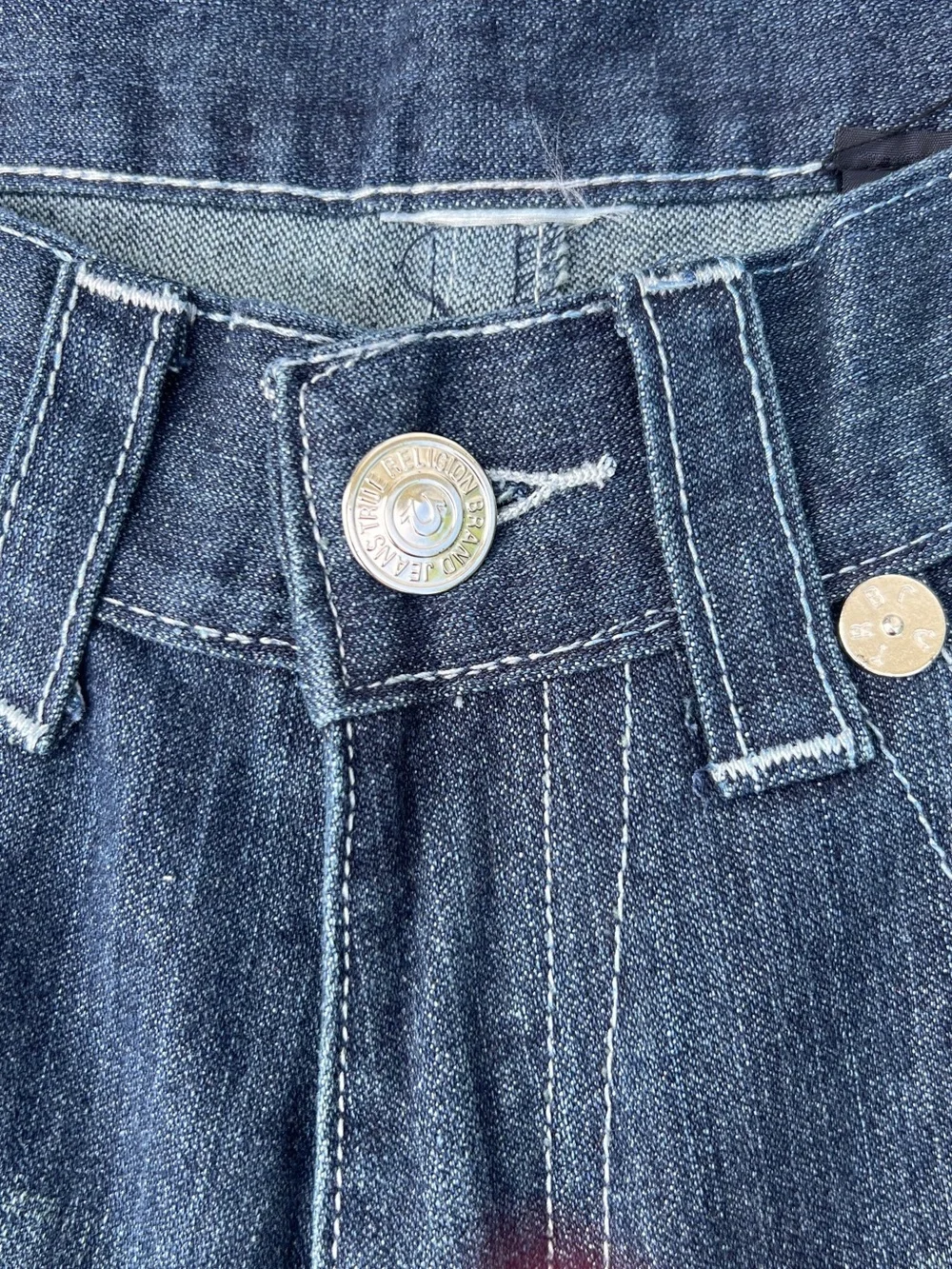 True Religion Men’s 32x32 Button Fly Bootcut Blue Jeans